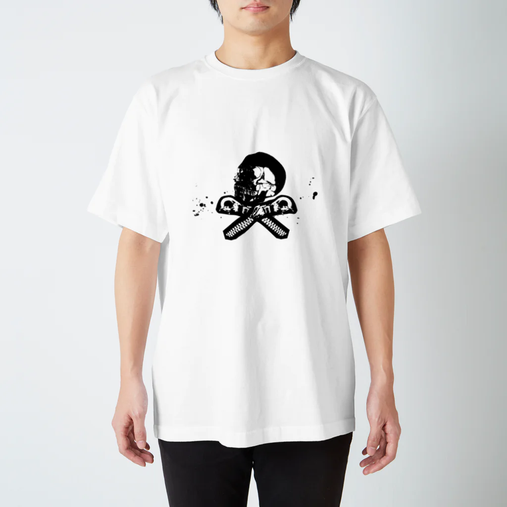 SMILEYのZIP SKULL Regular Fit T-Shirt