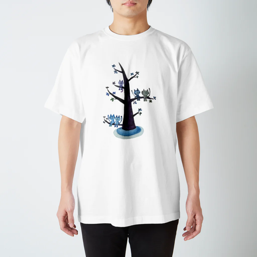 黒宮　望美の猫たちの木 スタンダードTシャツ