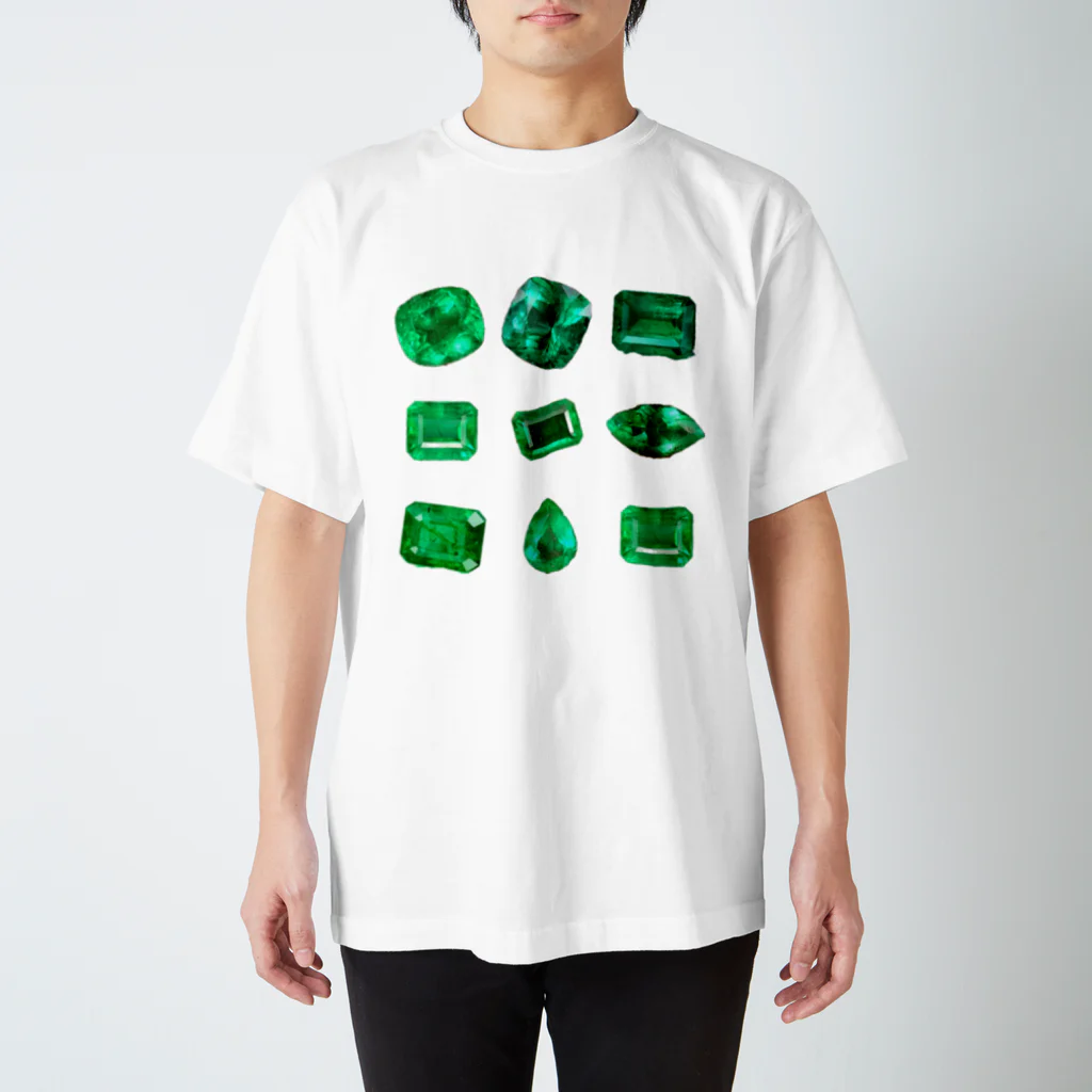 UjackのごろごろEmerald スタンダードTシャツ