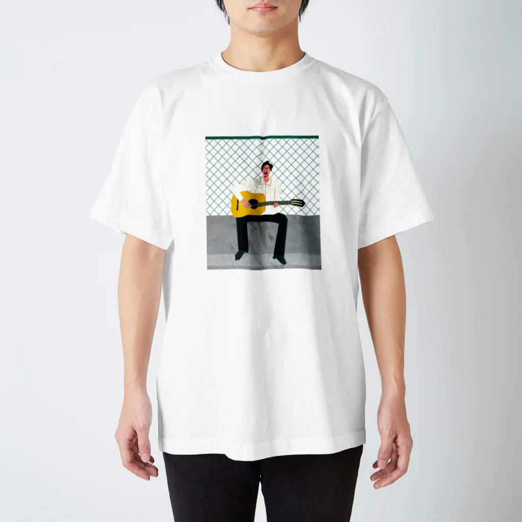 ツルマルデザインのmusician isao-san スタンダードTシャツ