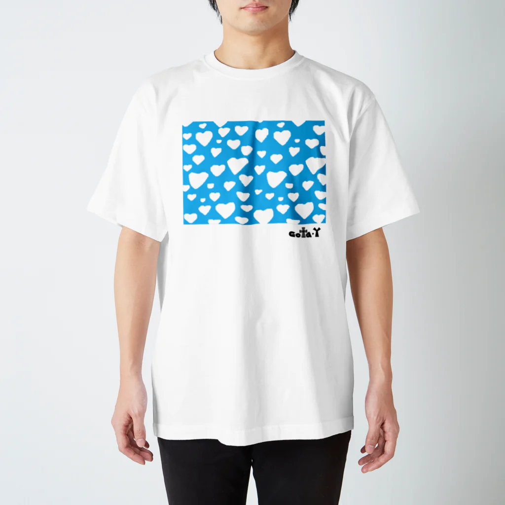 ゴータ・ワイのハートNo.１　スカイブルー Regular Fit T-Shirt