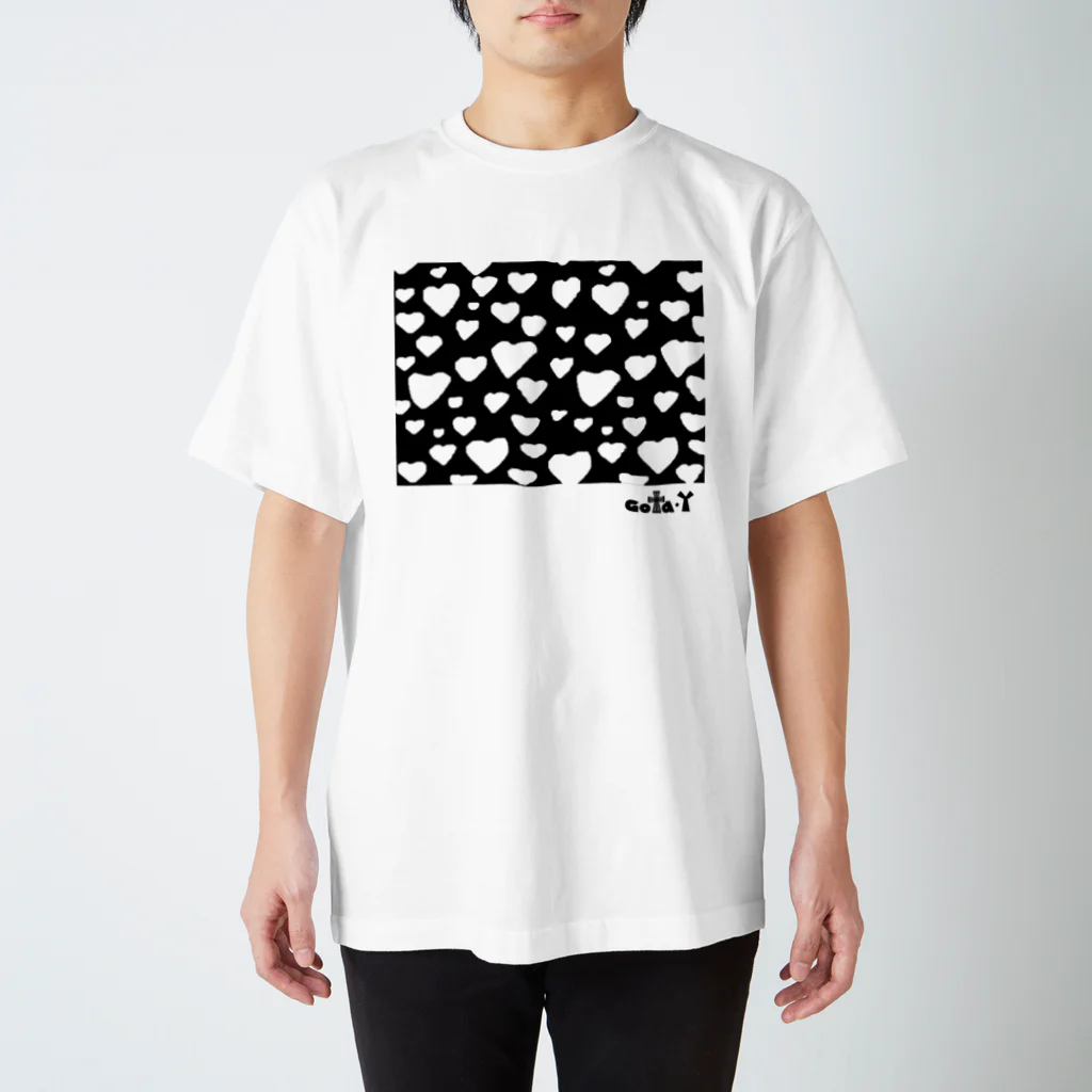 ゴータ・ワイのハートNo.１　ブラック Regular Fit T-Shirt