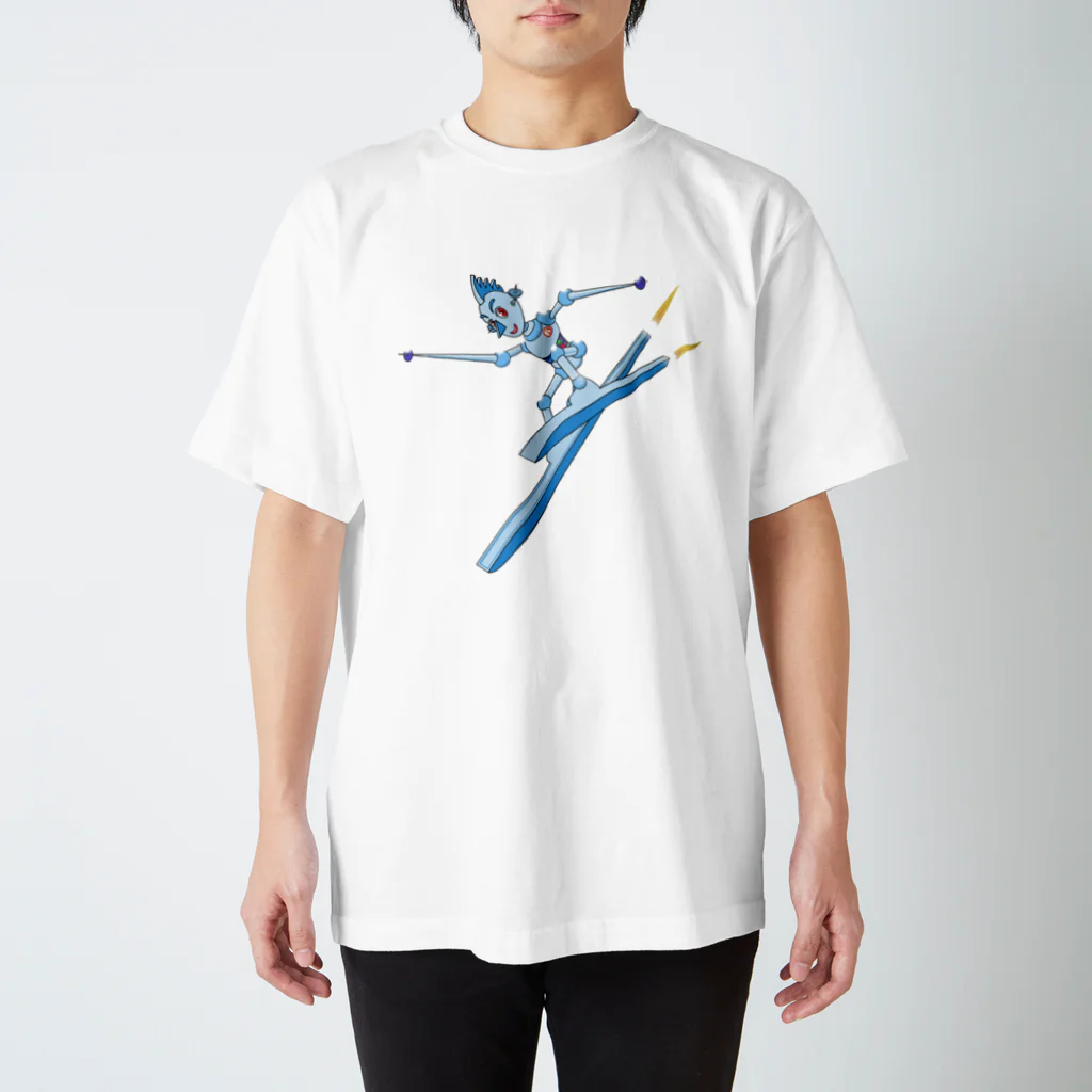 石田 汲のスキーロボ大滑降 Regular Fit T-Shirt