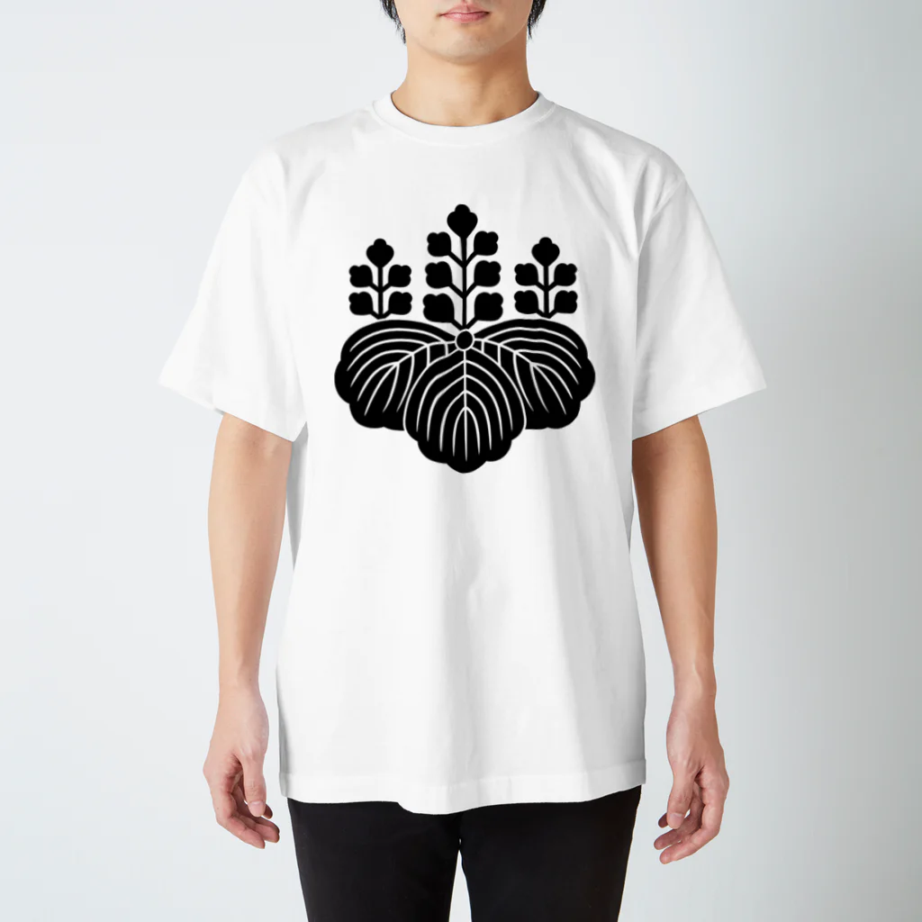 日本の家紋 五七桐 スタンダードTシャツ