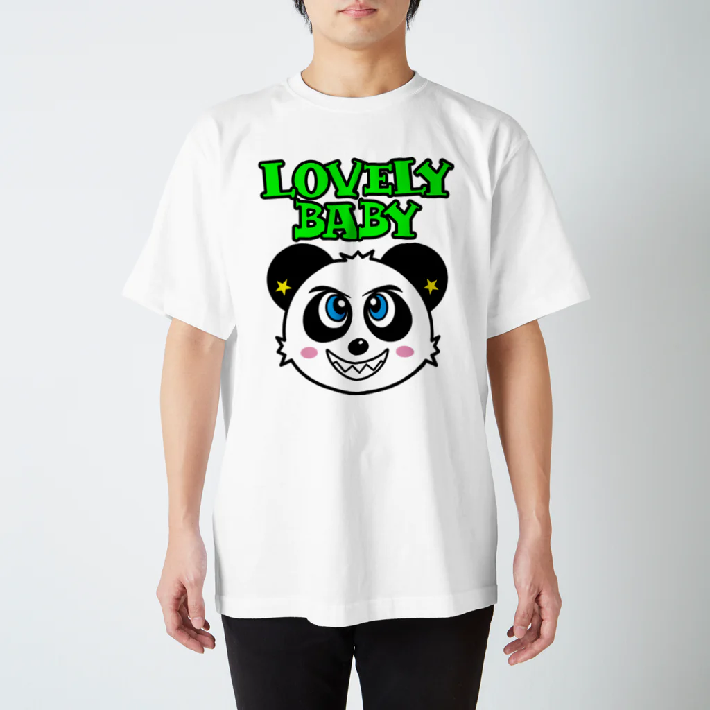 LOVELYBABYのパンダマン スタンダードTシャツ