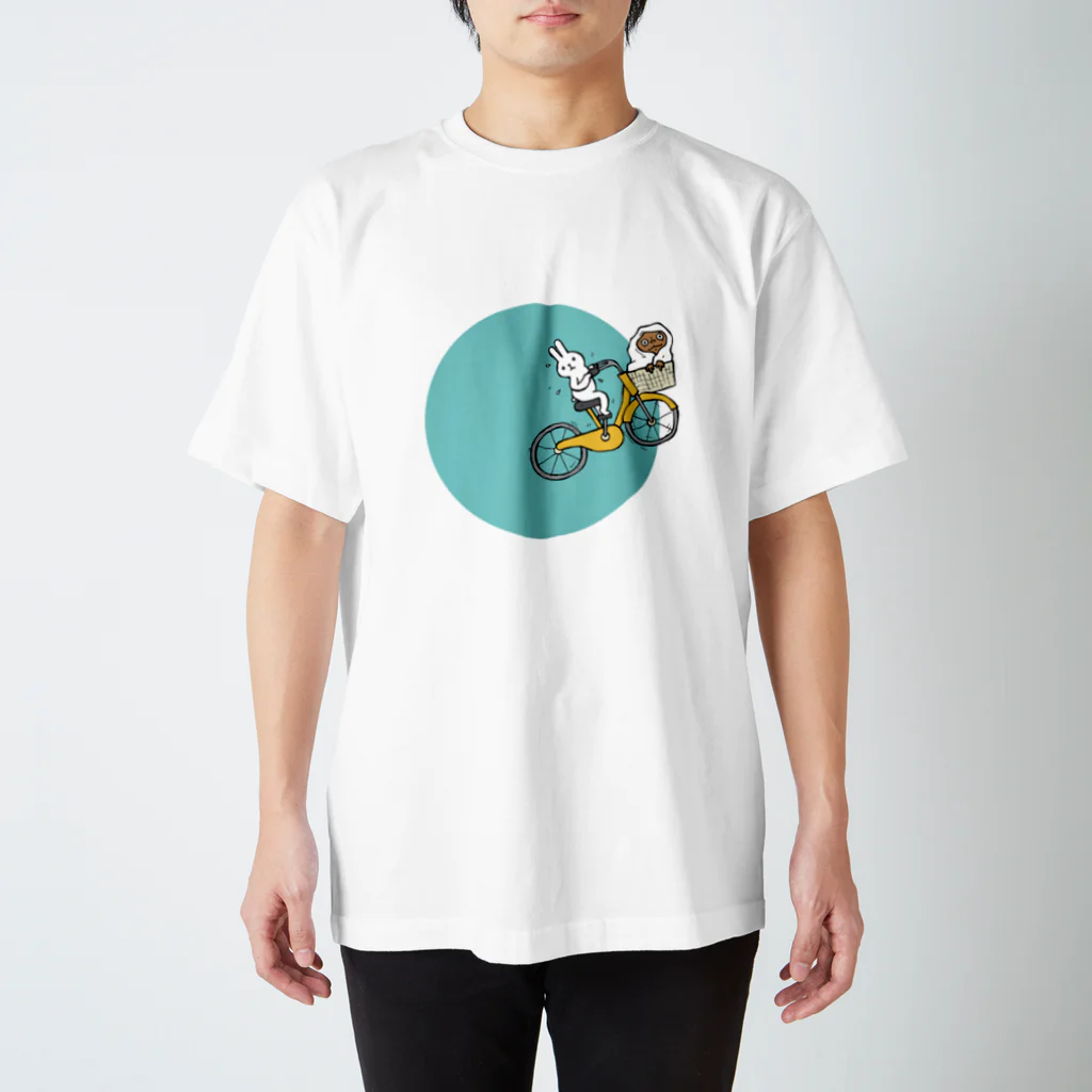 sayaka yamamotoのBlue Moon Usagi スタンダードTシャツ