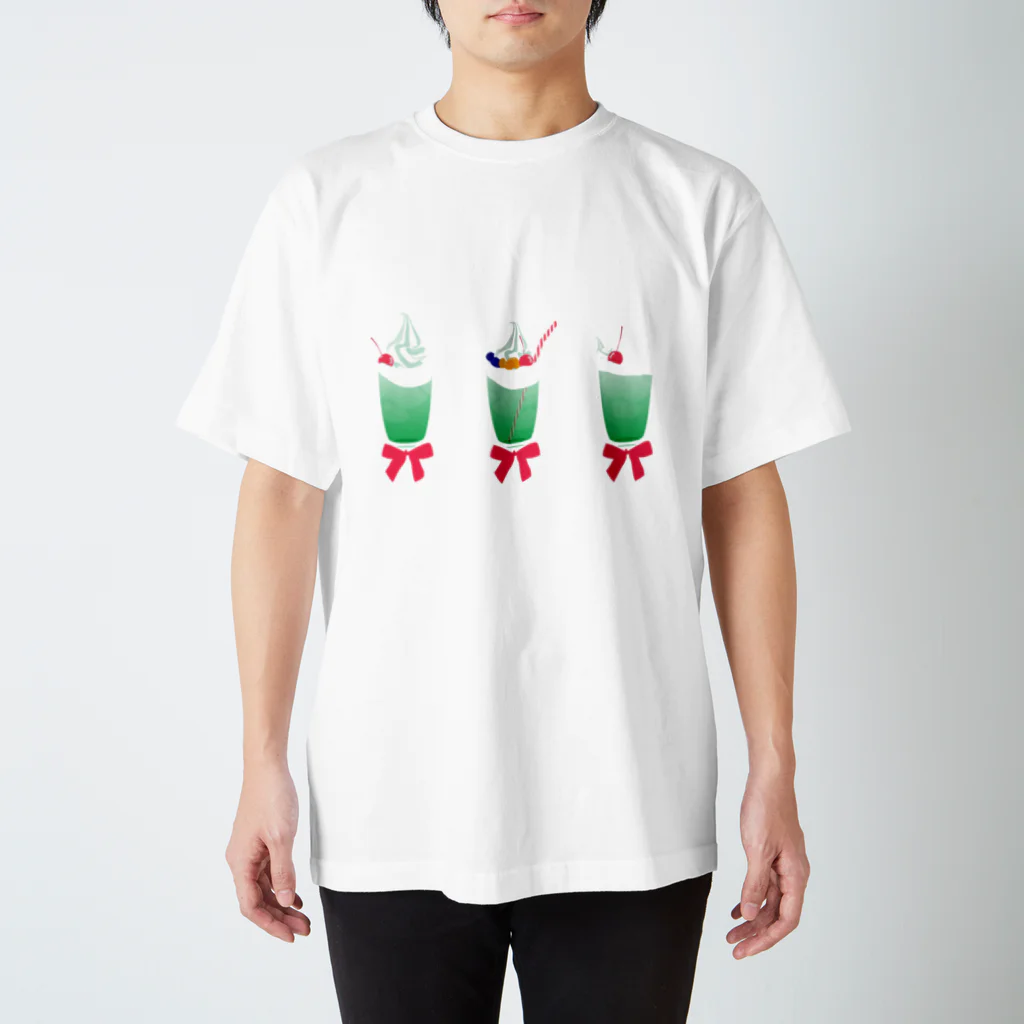 蜂 みつこのメロンソーダ スタンダードTシャツ