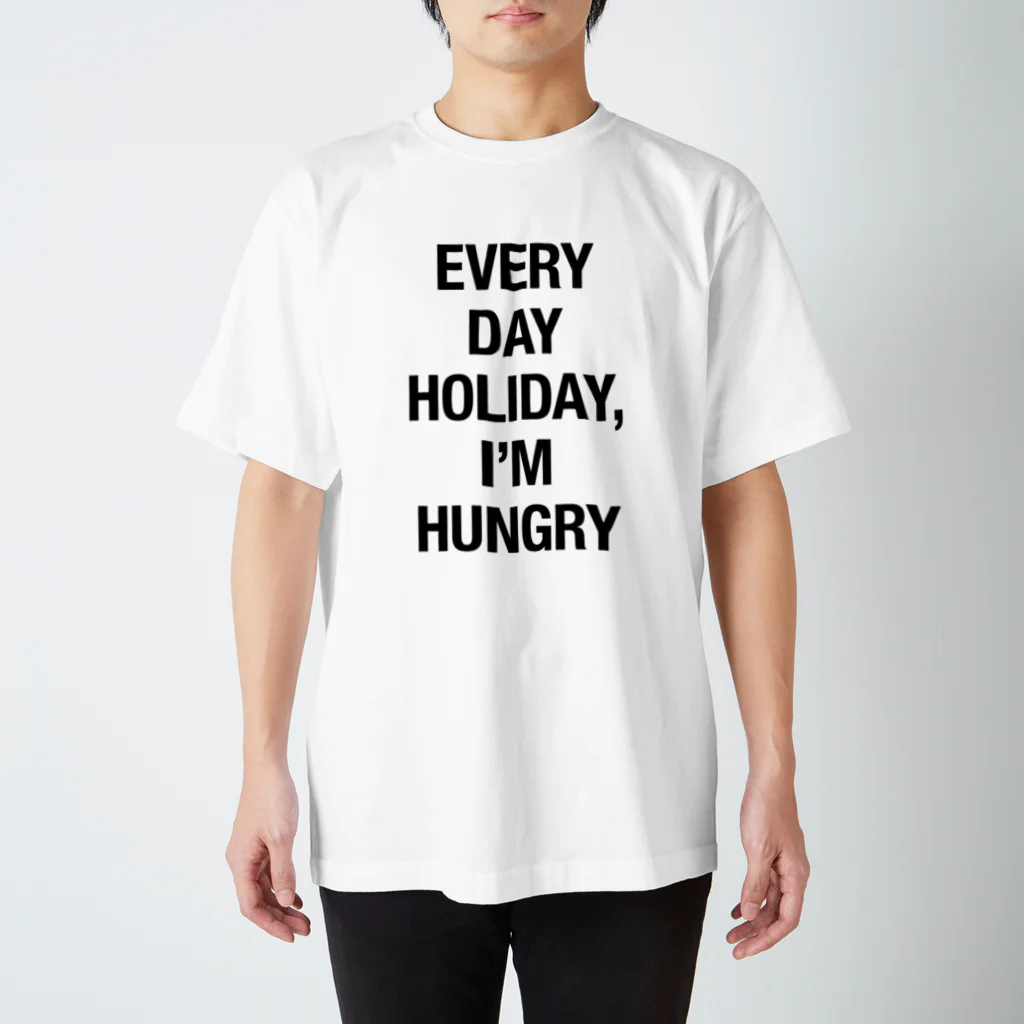 ぽんたのEVERY DAY HOLIDAY, I'M HUNGRY Regular Fit T-Shirt