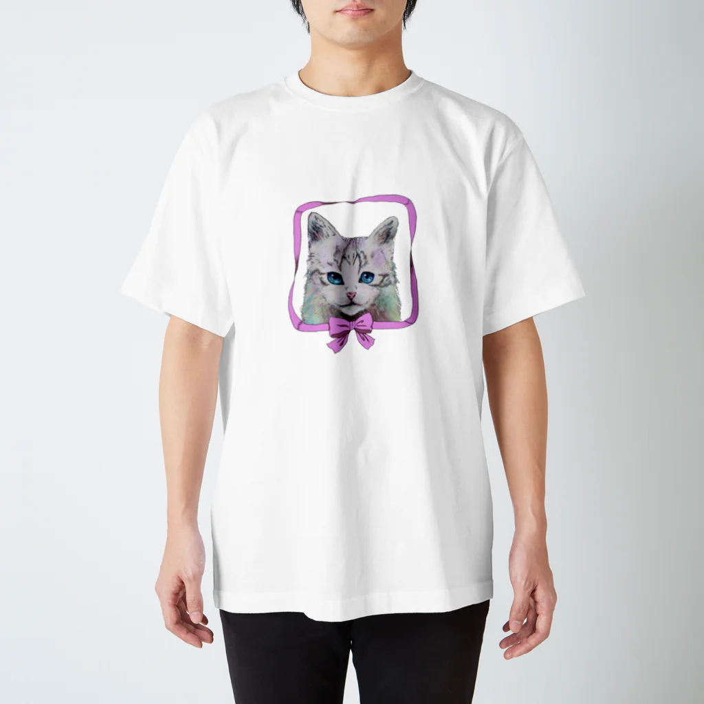 こちぇっくの猫のmuffin Regular Fit T-Shirt