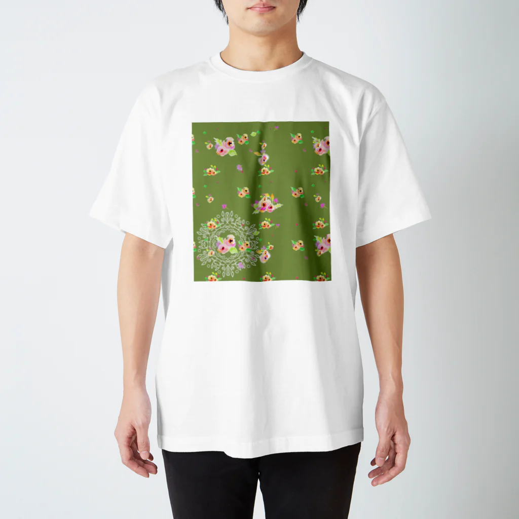 Ellieのflower ドイリー Regular Fit T-Shirt