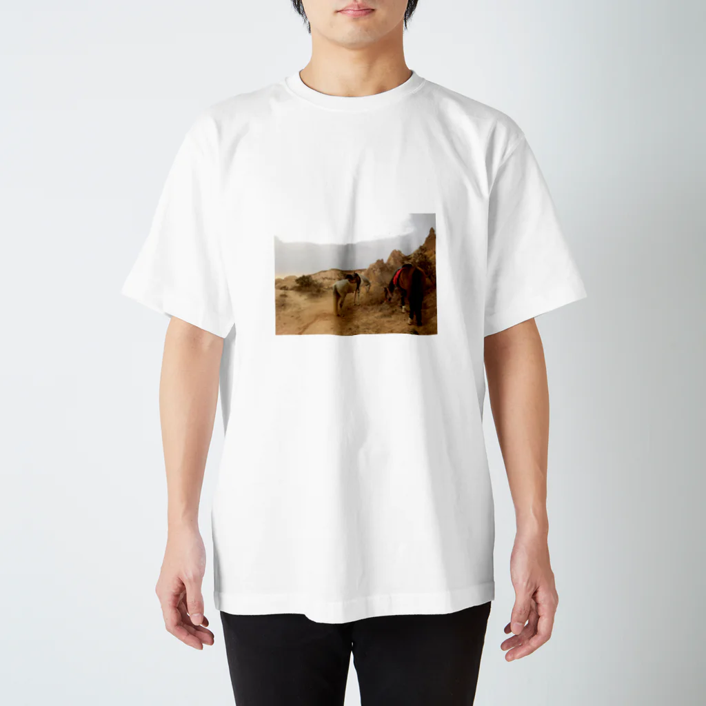 Love Treeの旅先の馬 スタンダードTシャツ