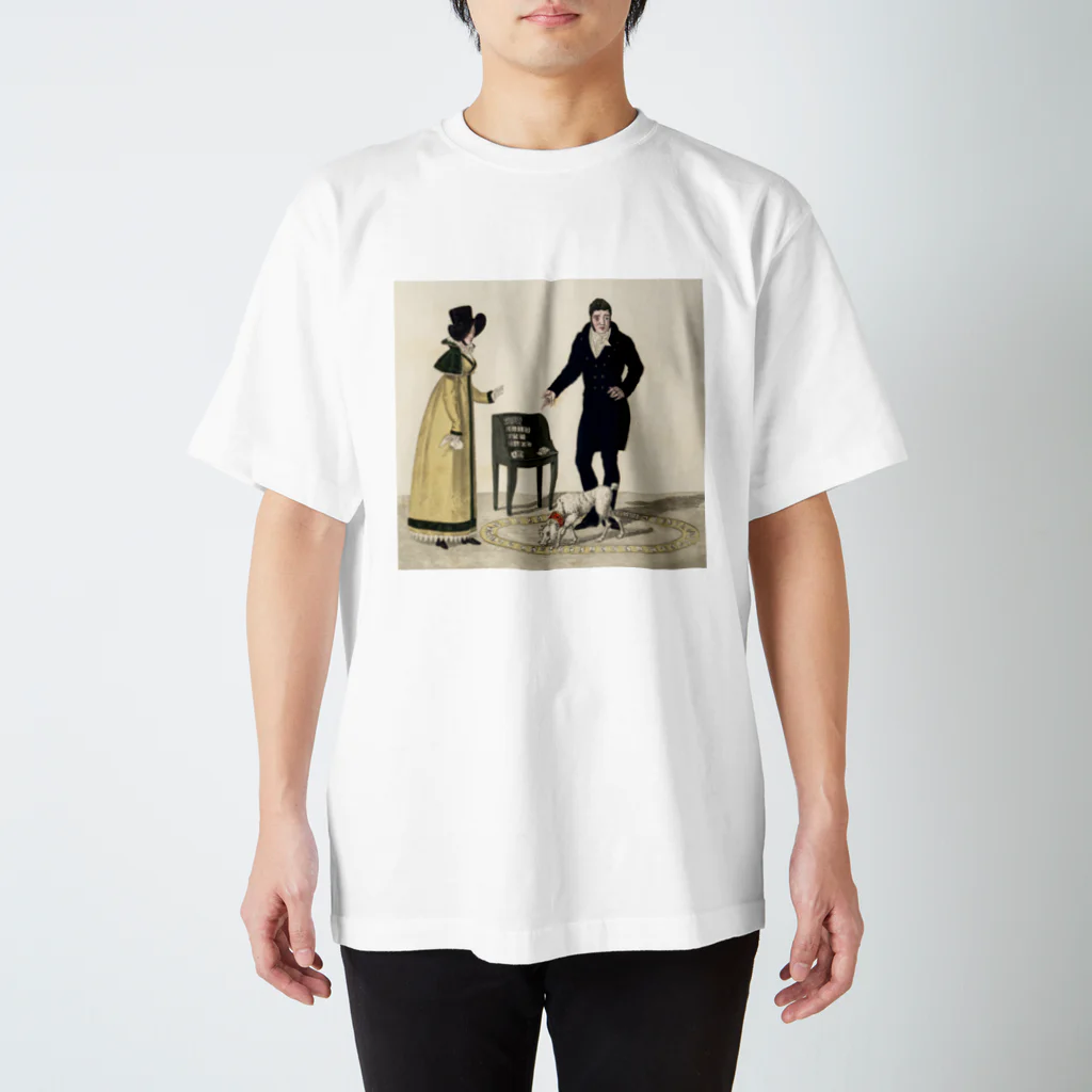 J. Jeffery Print Galleryの天才犬ムニート スタンダードTシャツ