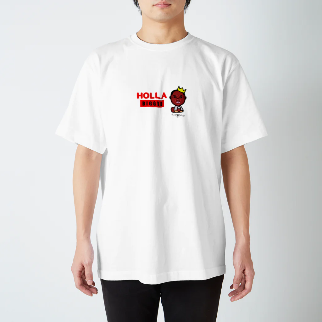 qloneco freaksのholla biggie スタンダードTシャツ