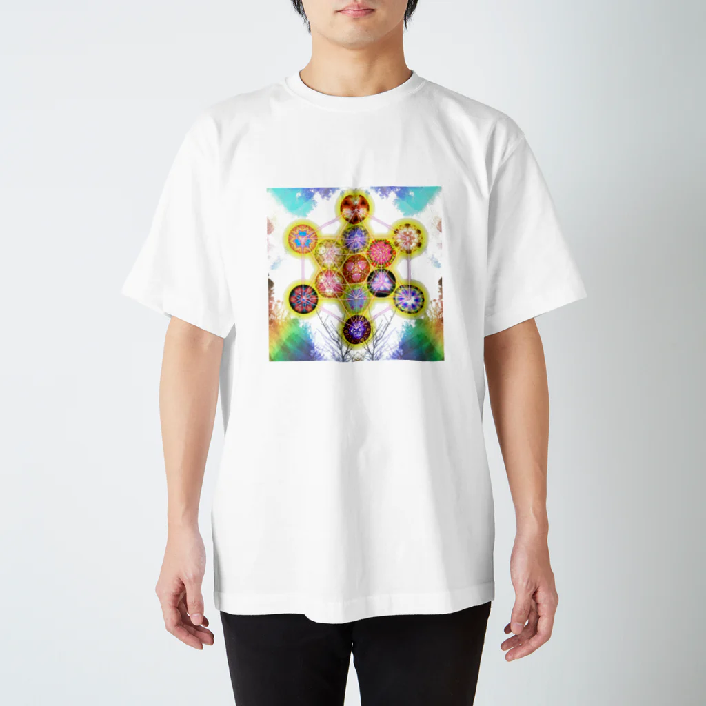 Geometric DesignのMetatron cube # 1 Regular Fit T-Shirt