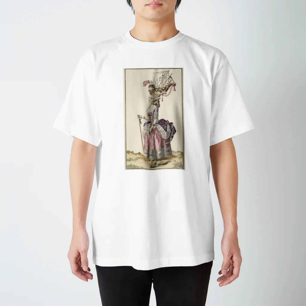 J. Jeffery Print Galleryのマリーアントワネット船のヘアースタイル Regular Fit T-Shirt