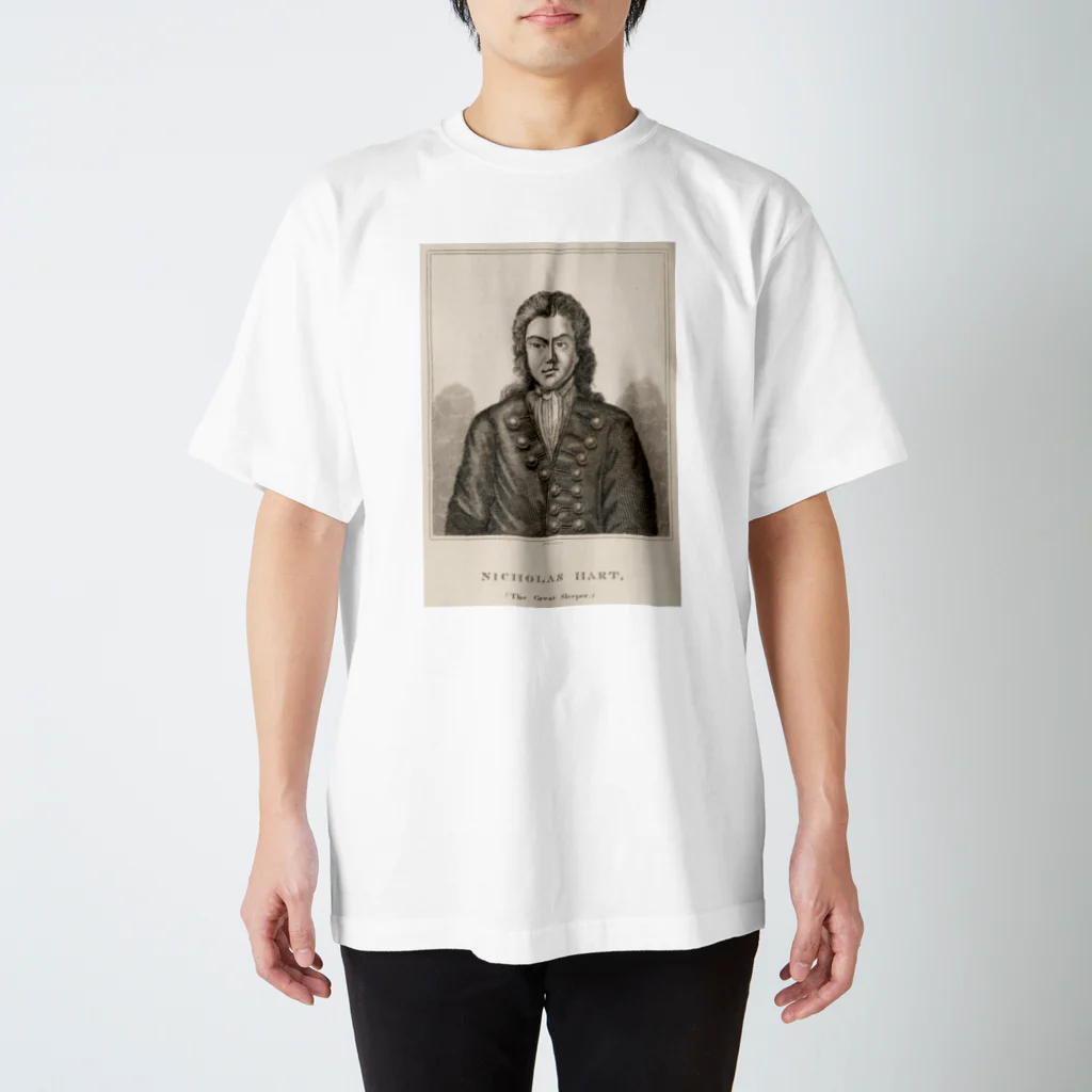 J. Jeffery Print Galleryの睡眠王　ニコラス・ハート氏 スタンダードTシャツ