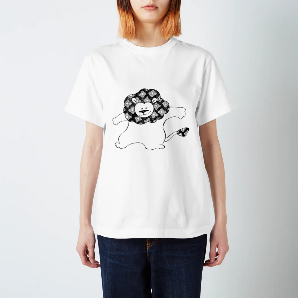 たかはしけいこのハナガライオンくん スタンダードTシャツ