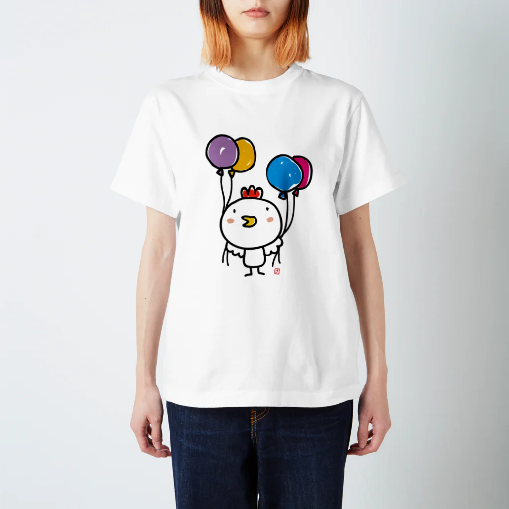 さややん。のお店のにわとりひよさん スタンダードTシャツ