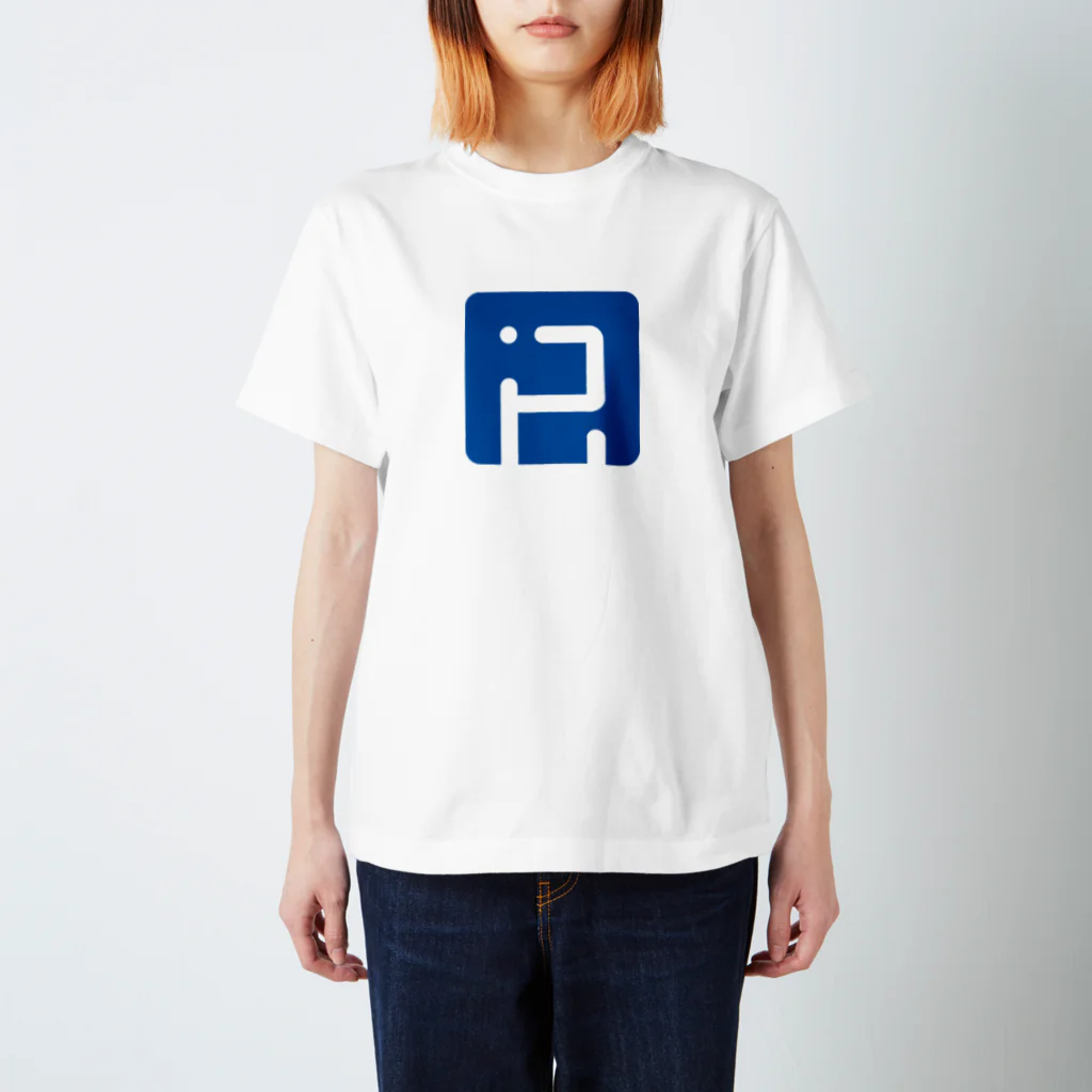 REGISTA GRAPHICSの elephanT-001 blue スタンダードTシャツ