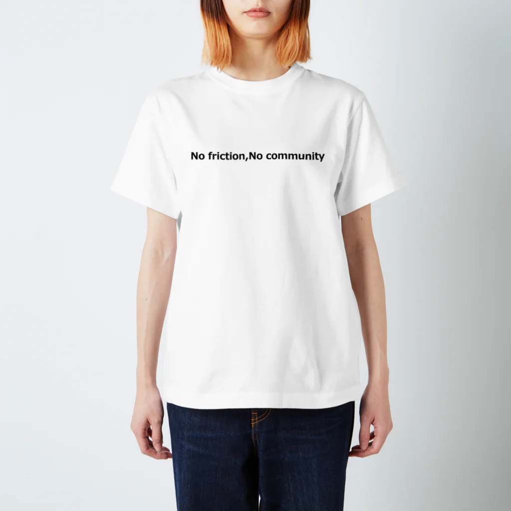 BlockFrogのNo friction,No community Regular Fit T-Shirt