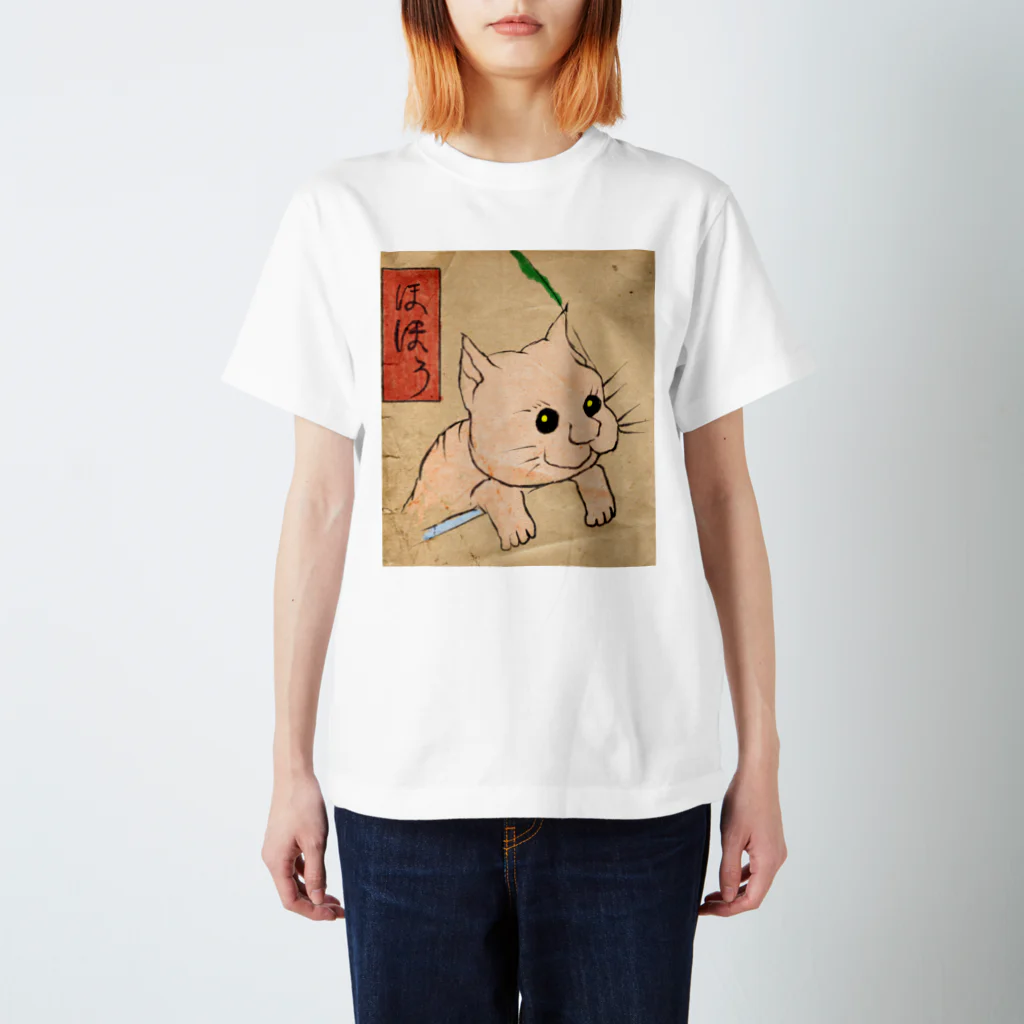 ねこふくろうグッズの妖怪ねこふくろう スタンダードTシャツ