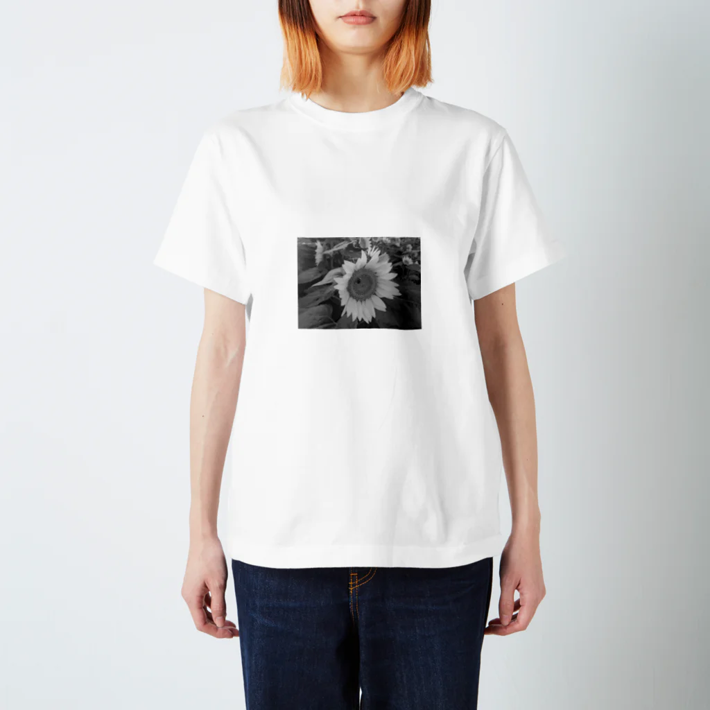 eqqqqのひまわり Regular Fit T-Shirt