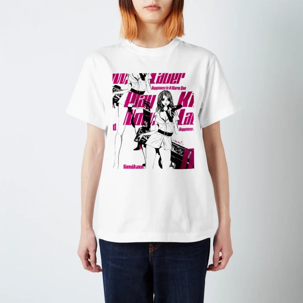 loveclonesのPNKL ガールプリント Regular Fit T-Shirt