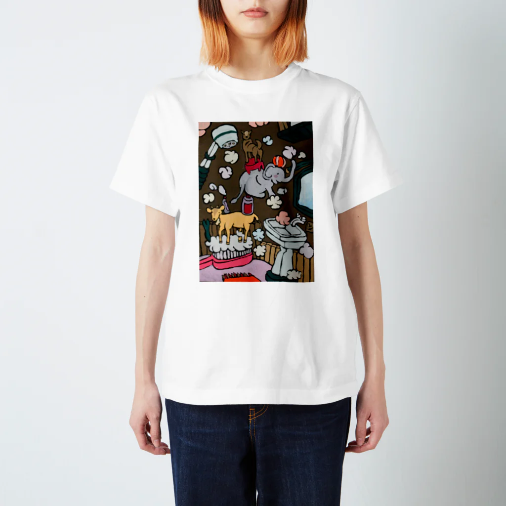 モリクマのcircus of bathroom Regular Fit T-Shirt