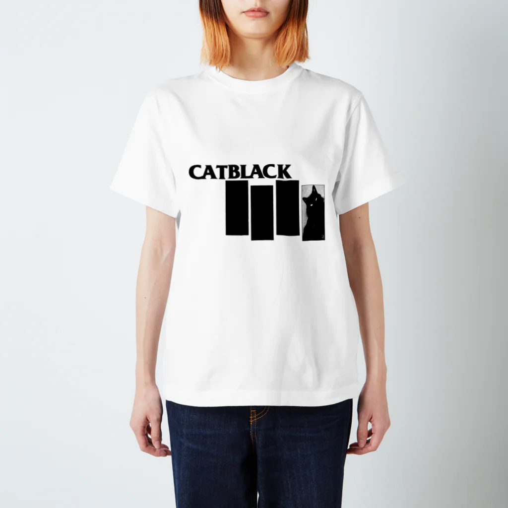 SMILEYのCAT BLACK Regular Fit T-Shirt