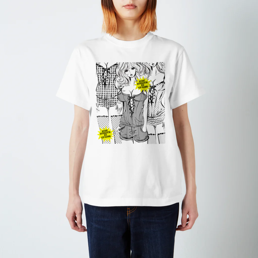 loveclonesのSTOP STARING ビスチェの女（大） Regular Fit T-Shirt