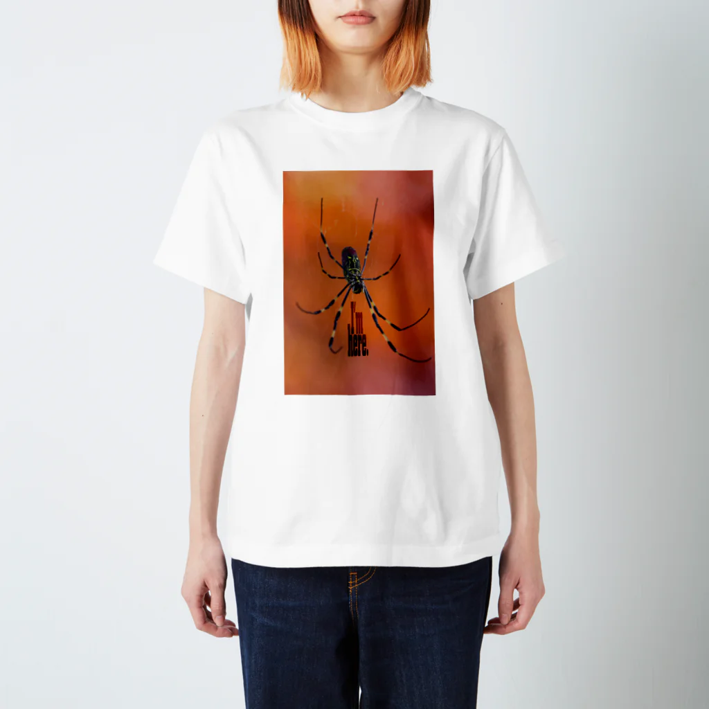 AD-YのI'm here.　蜘蛛 スタンダードTシャツ