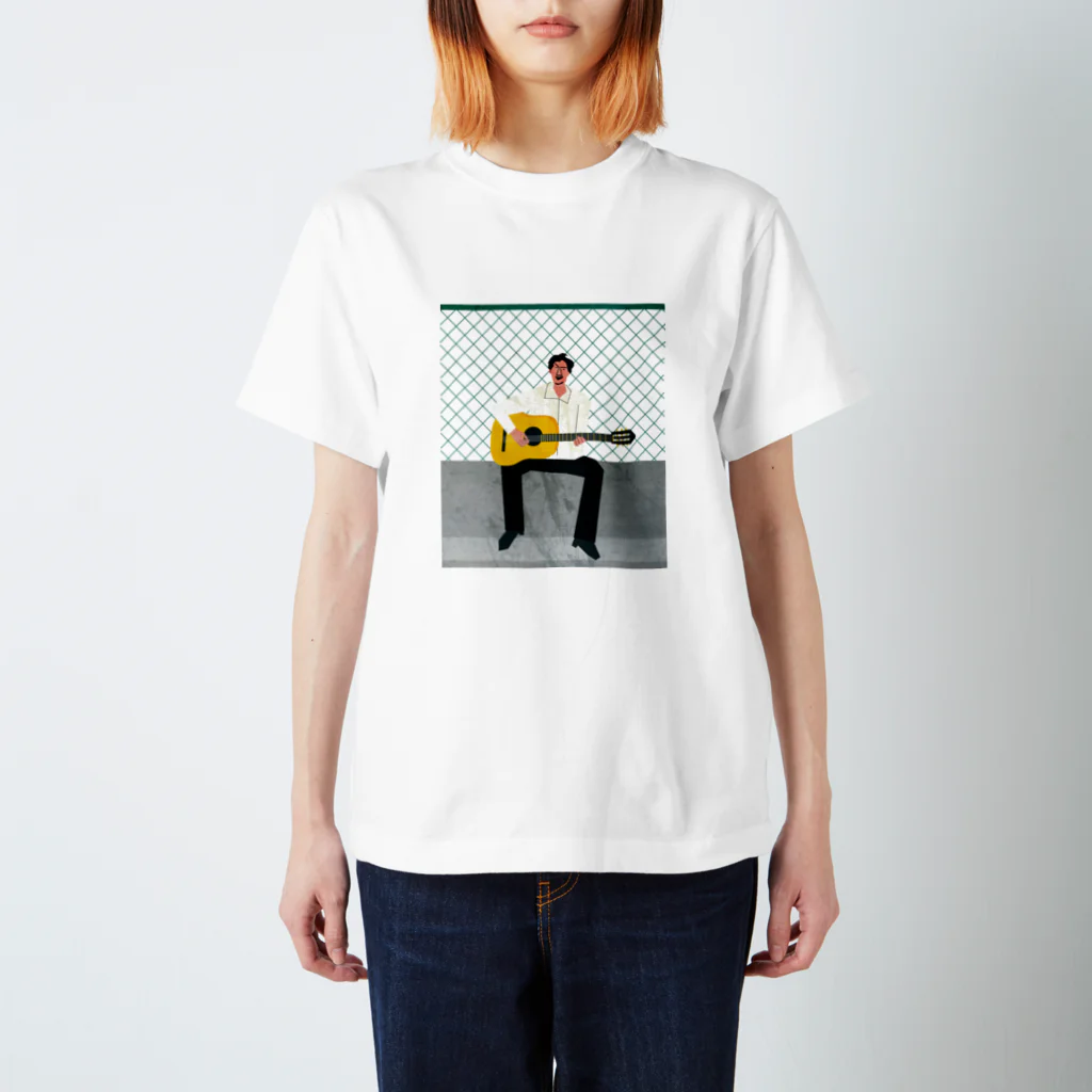 ツルマルデザインのmusician isao-san スタンダードTシャツ