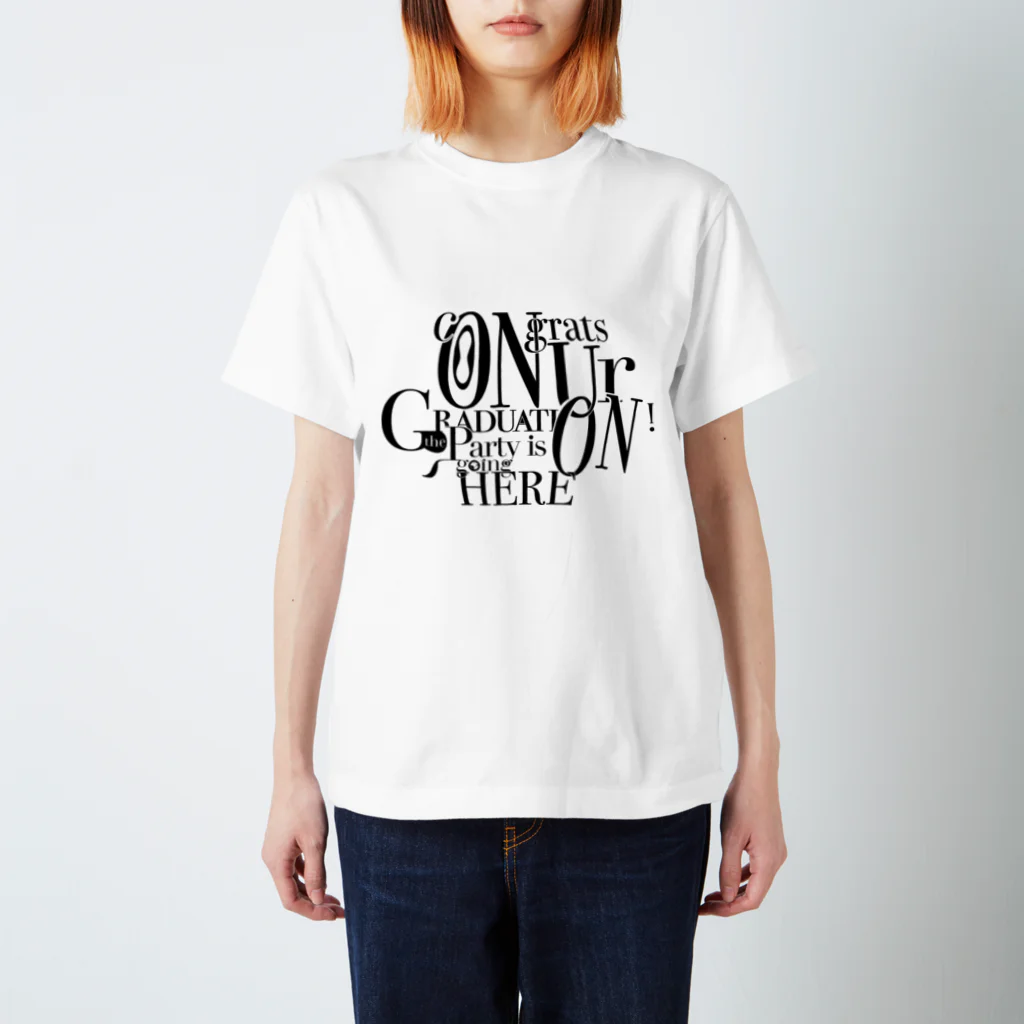 corner_manのcongrats on ur graduation! the party is on going here スタンダードTシャツ