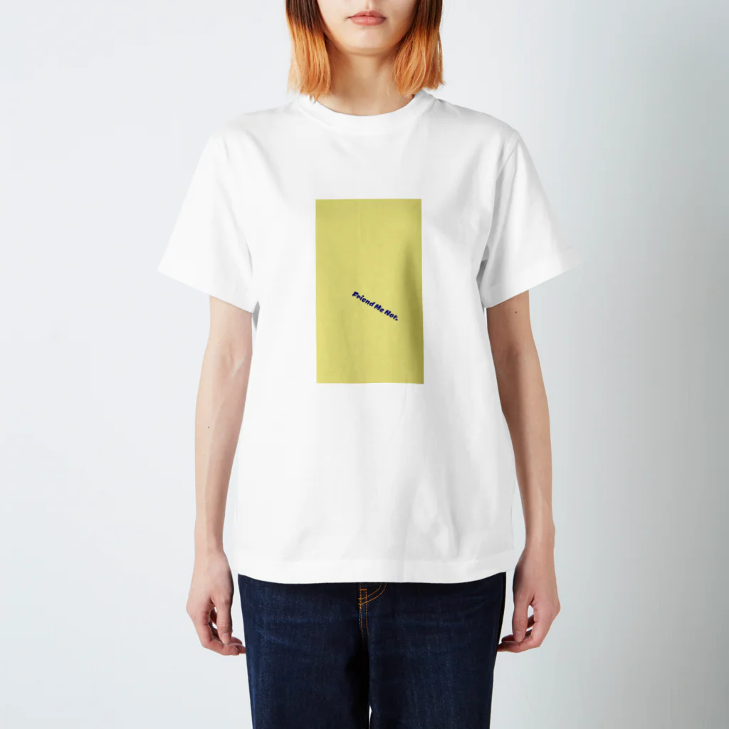 アシベズヘアのFriend Me Not. Midnight Blue & Canary スタンダードTシャツ