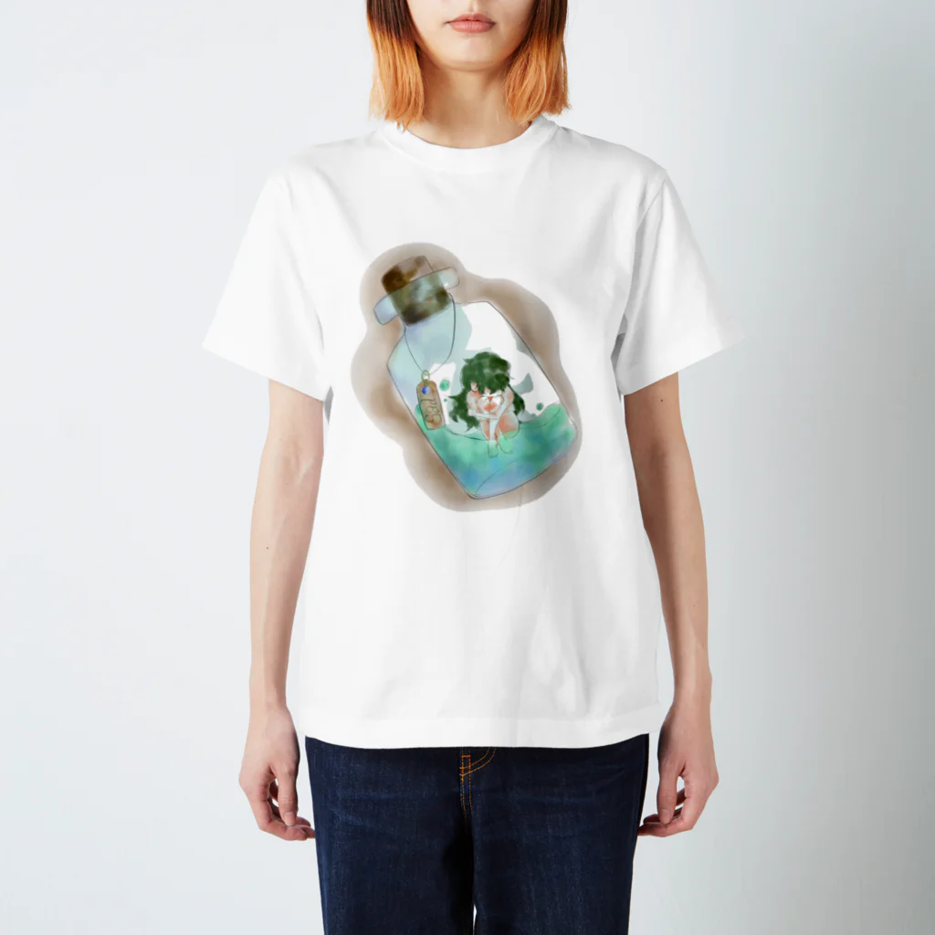 翔眞のSad bottle Regular Fit T-Shirt