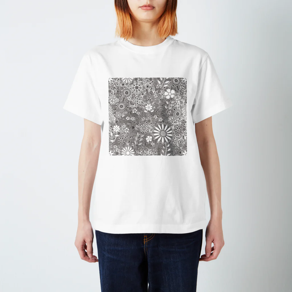 pnakの花がら Regular Fit T-Shirt