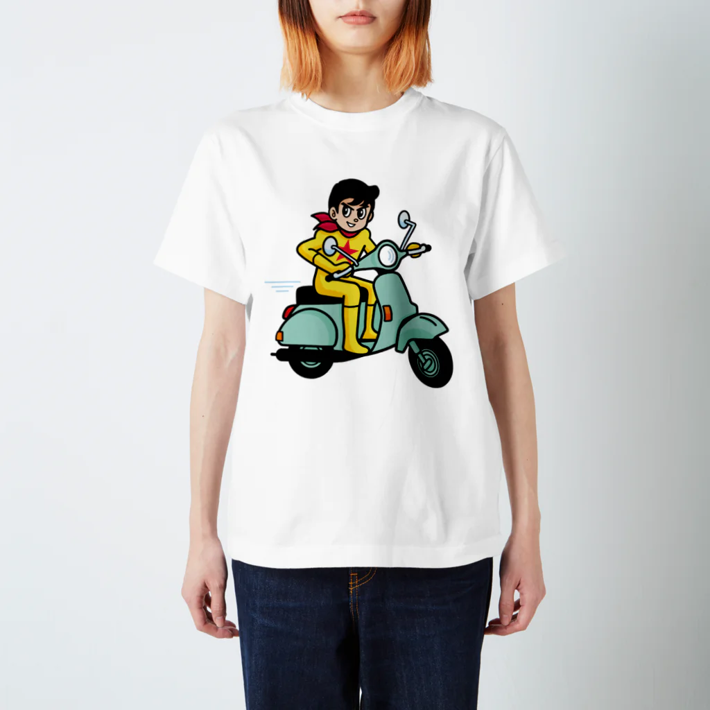 ROCK BEARのバイクでGo! スタンダードTシャツ