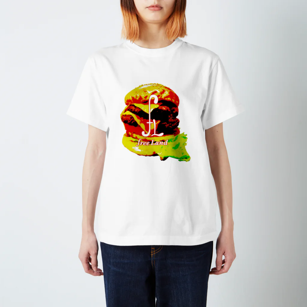 freeLand Vintage&Hamburger Cafeの肉汁ジャンキー スタンダードTシャツ