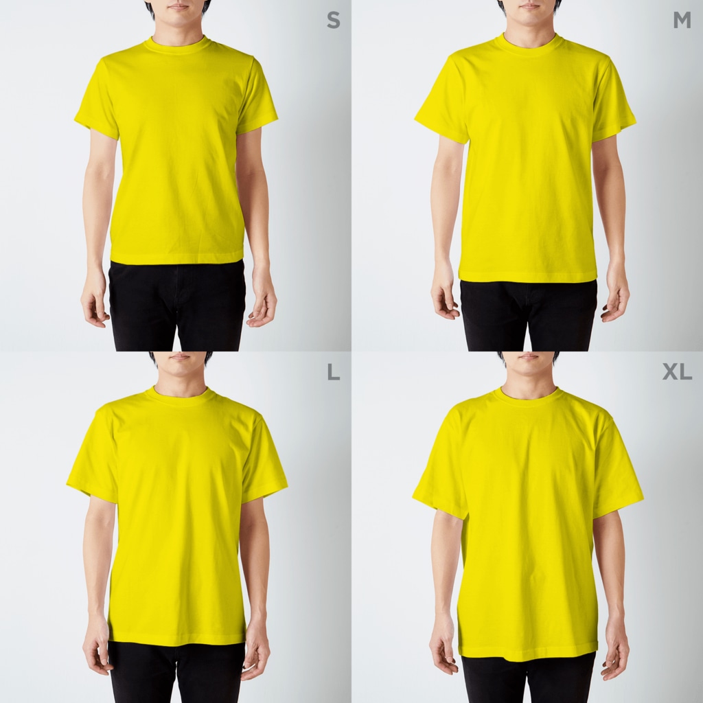 恋するシロクマ公式のTシャツ（グレープ） Regular Fit T-Shirt :model wear (male)
