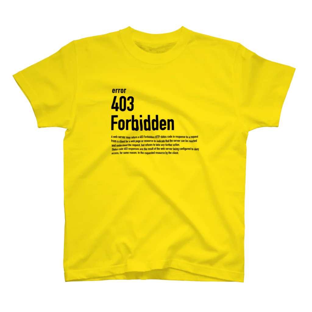 kengochiの403 Forbidden エラーコードシリーズ スタンダードTシャツ