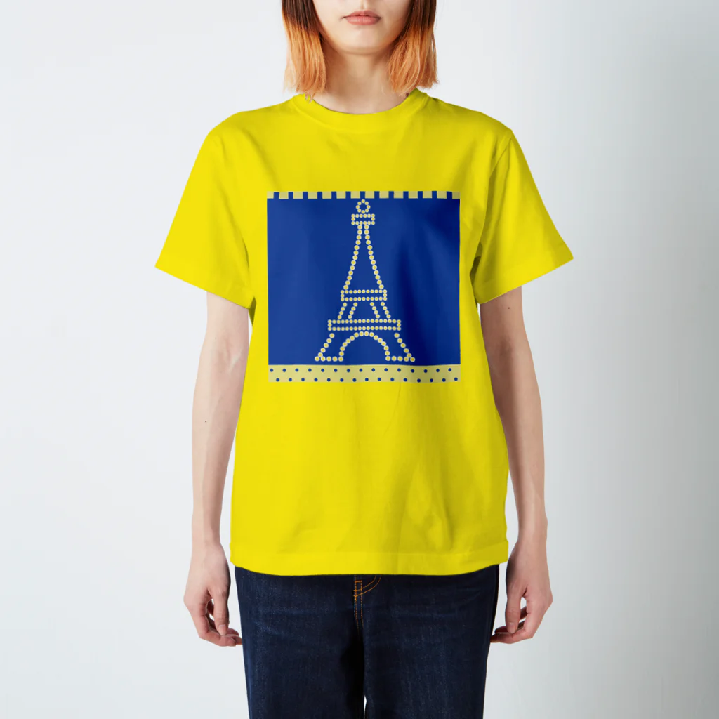 CANのflower Eiffel Regular Fit T-Shirt