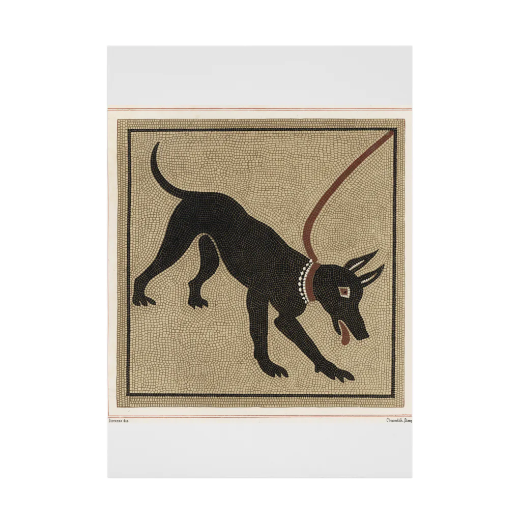 J. Jeffery Print Galleryのポンペイの番犬 Stickable Poster