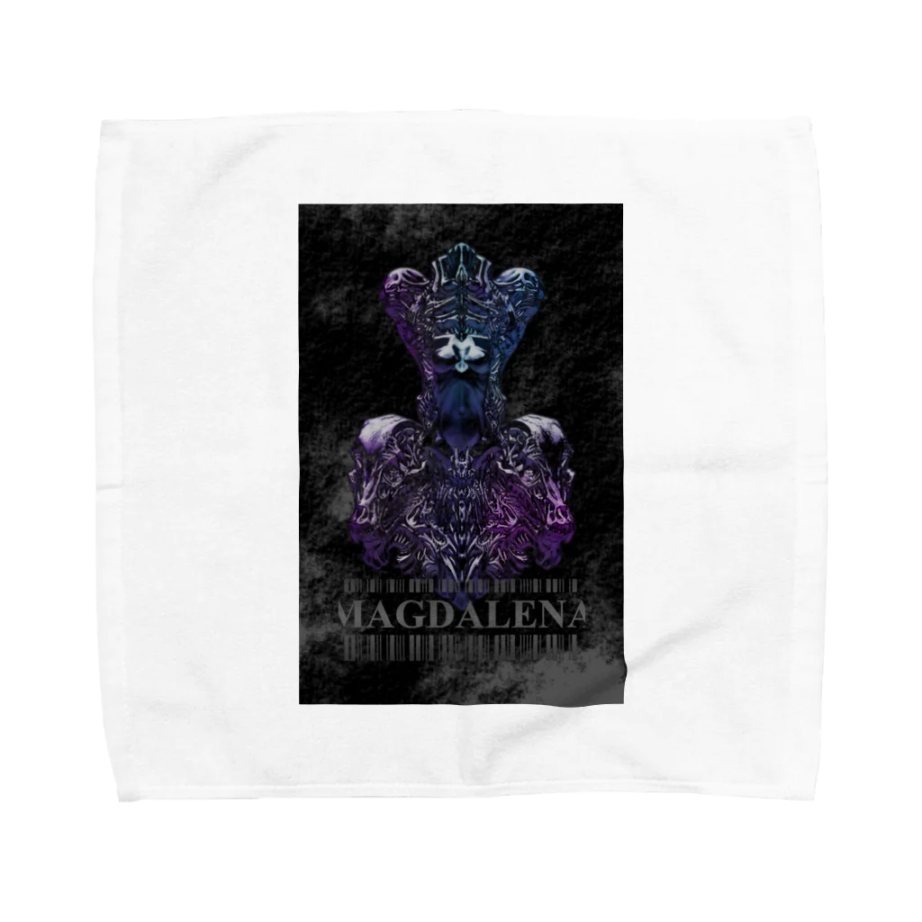 MAGDALENAのCerberus - Black Towel Handkerchief