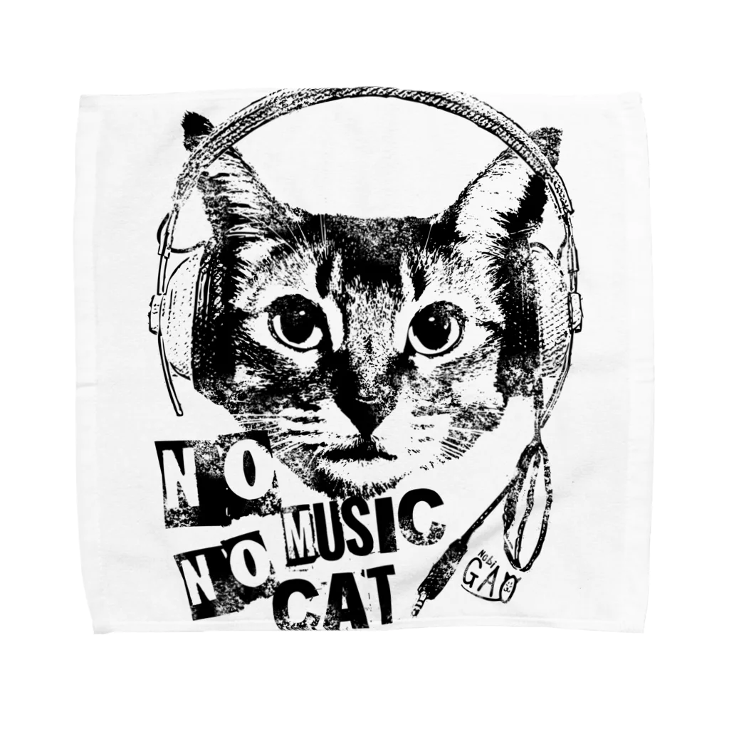 NobigaoのNobigao Music Cat タオルハンカチ