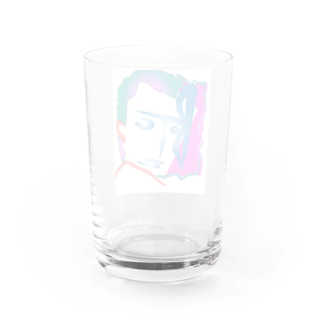 ナサカファブのBTCMAN　ビットコインマン Water Glass :back