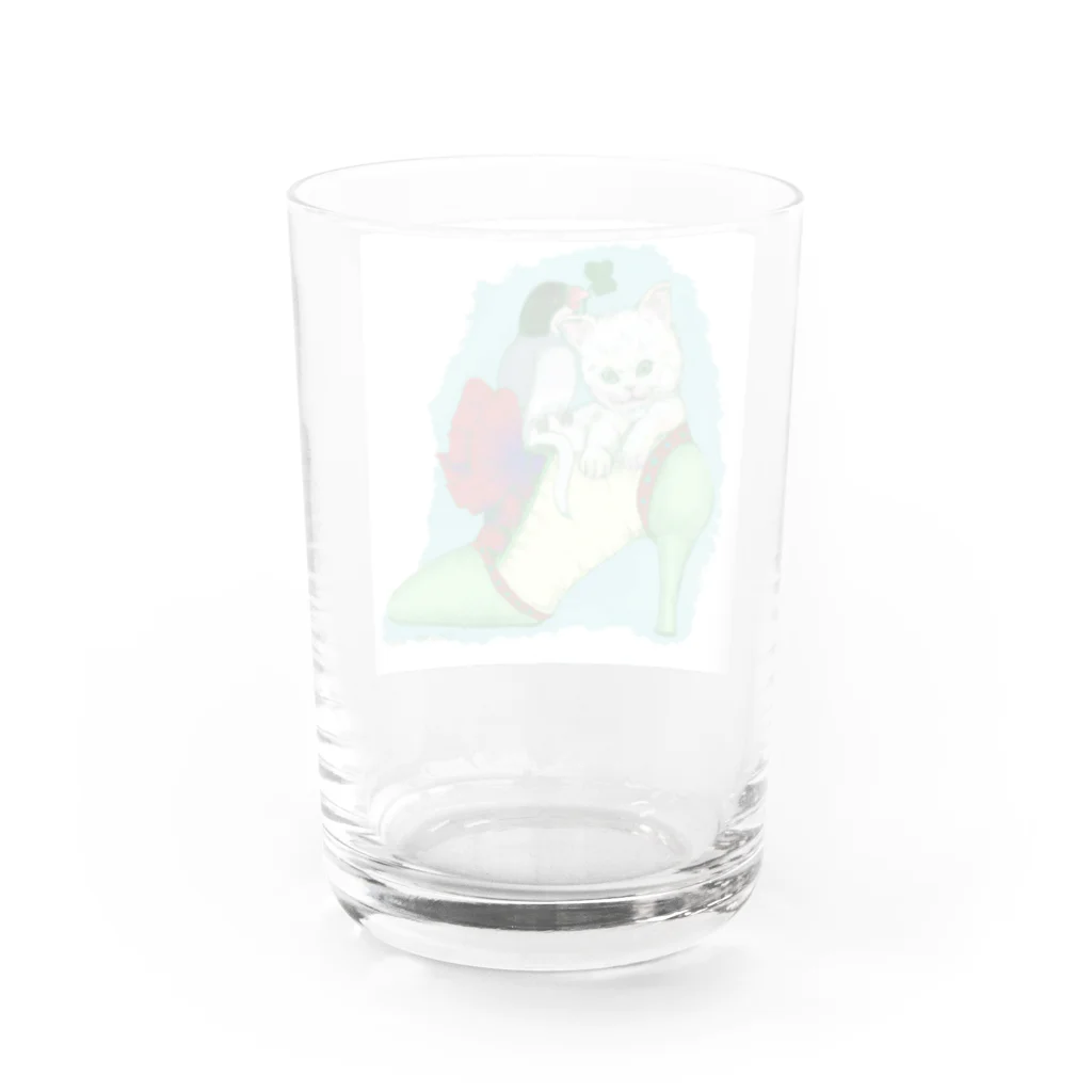 comet-yの猫と文鳥１b Water Glass :back