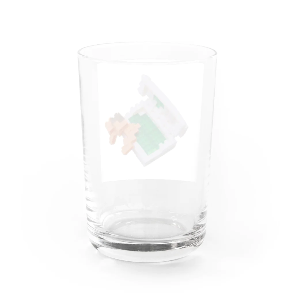 nano kantaのブロック人間製造機 Water Glass :back