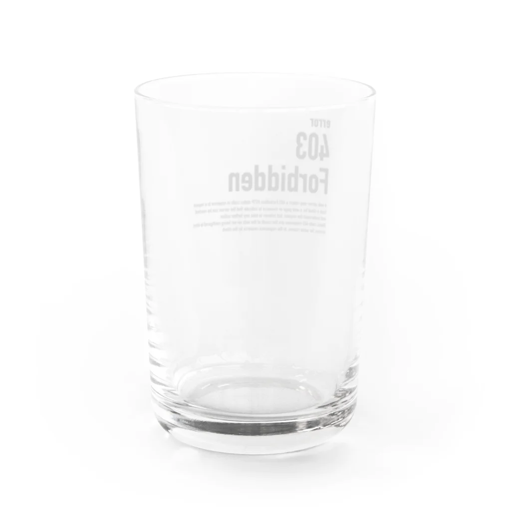 kengochiの403 Forbidden エラーコードシリーズ Water Glass :back