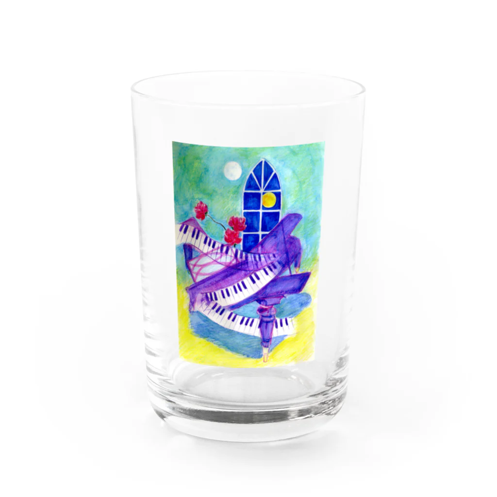 リラの幻想 Water Glass :front