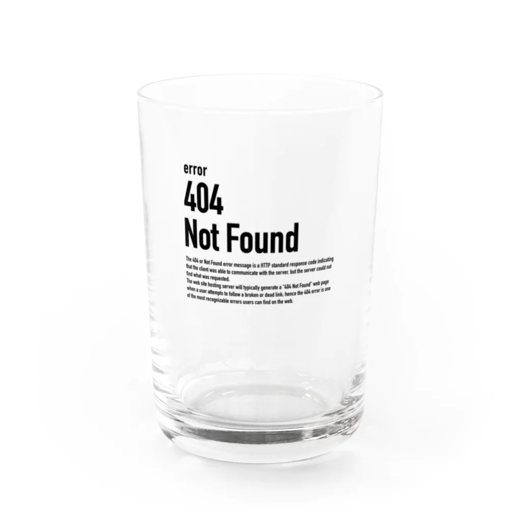 kengochiの404 Not Found（エラーコードシリーズ） グラス前面